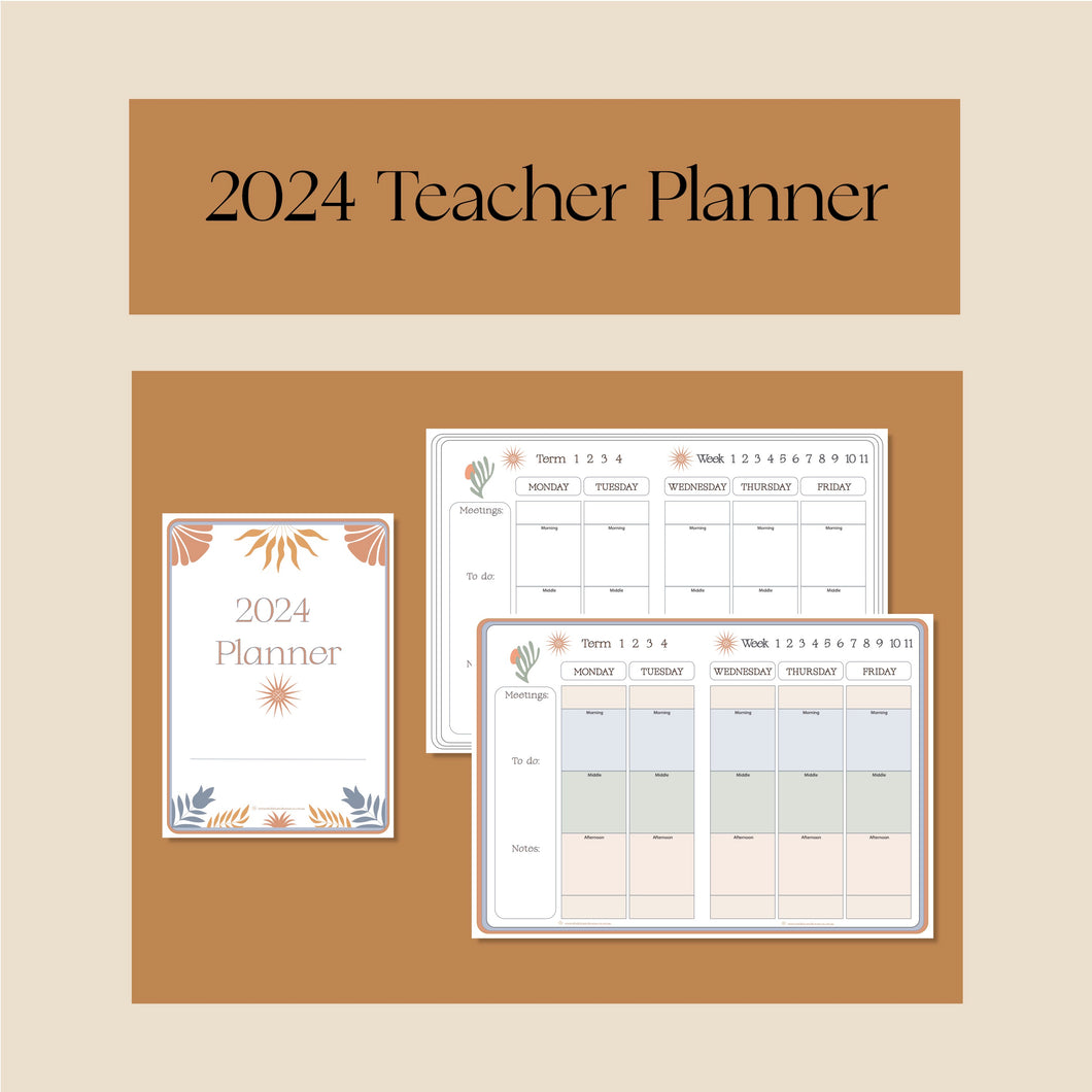 2024 Teacher Planner