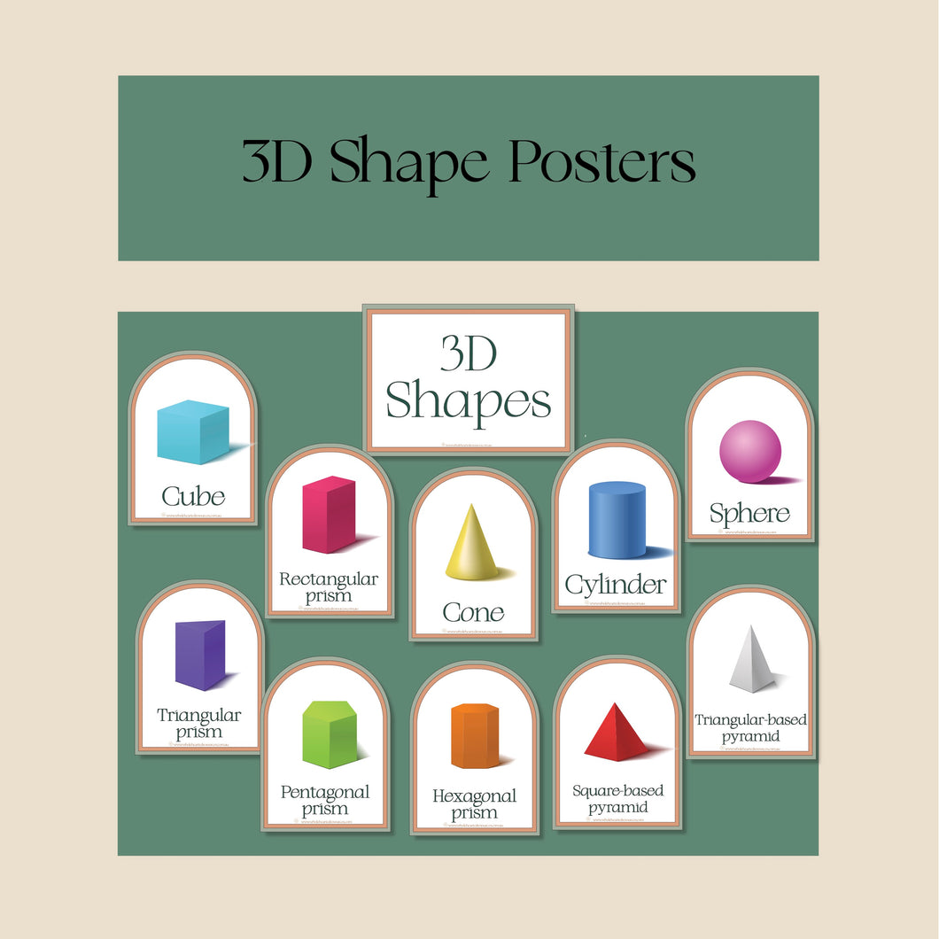 3D Shape Posters