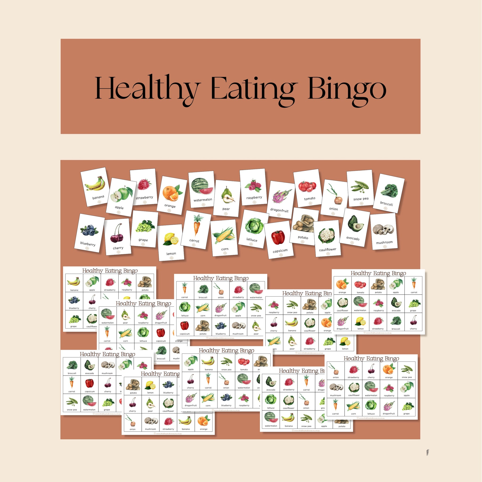 Healthy Eating Bingo – Wholehearted Resources