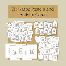 Load image into Gallery viewer, 3D Shape Posters and Activity Cards
