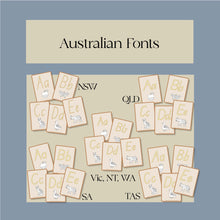 Load image into Gallery viewer, ABC Flashcards- All Australian Fonts
