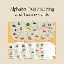 Load image into Gallery viewer, Alphabet Fruit Matching and Tracing Cards
