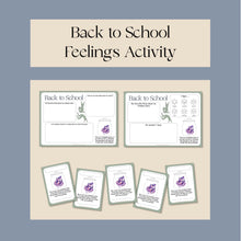 Load image into Gallery viewer, Back to School Feelings Activity
