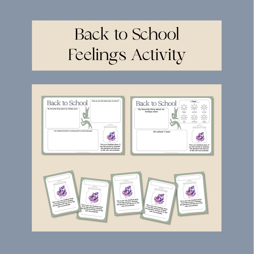 Back to School Feelings Activity