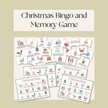 Load image into Gallery viewer, Christmas Bingo and Memory Game
