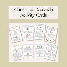 Load image into Gallery viewer, Christmas Research Activity Cards
