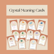 Load image into Gallery viewer, Crystal Meanings Cards
