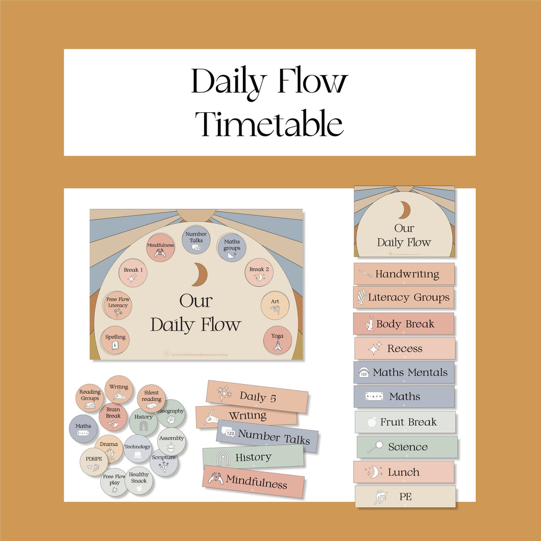 Daily Flow Timetable Pack