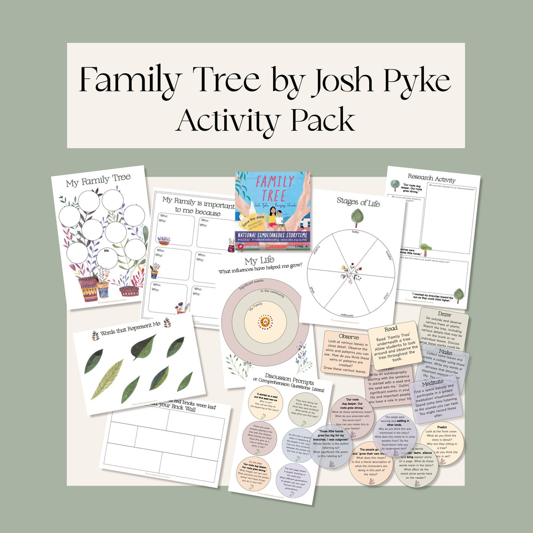 'Family Tree' by Josh Pyke Activity Pack