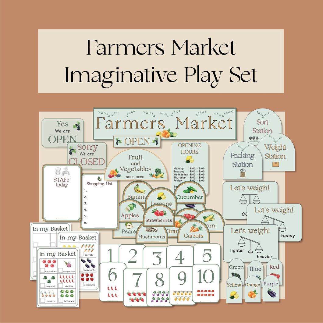 Farmers Market Imaginative Play Set