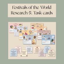 Load image into Gallery viewer, Festivals of the World Research and Task Cards
