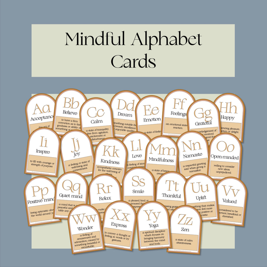 Mindful Alphabet Cards