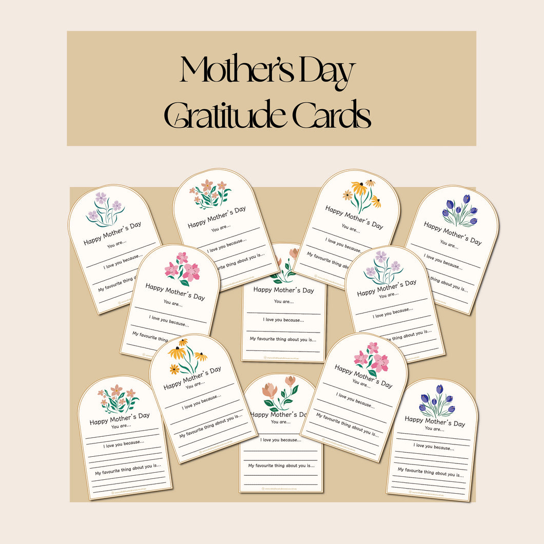 Mothers Day Gratitude Cards