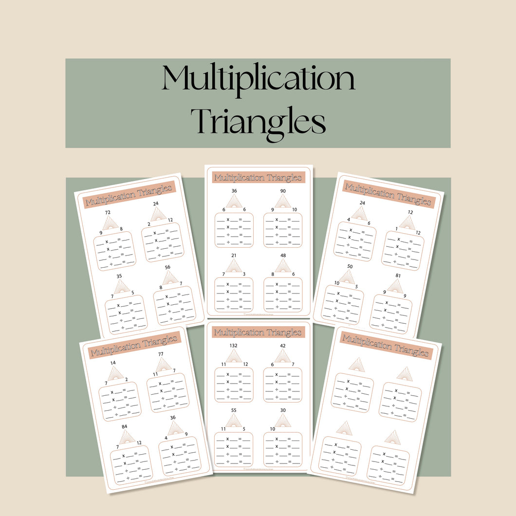 Multiplication Triangles