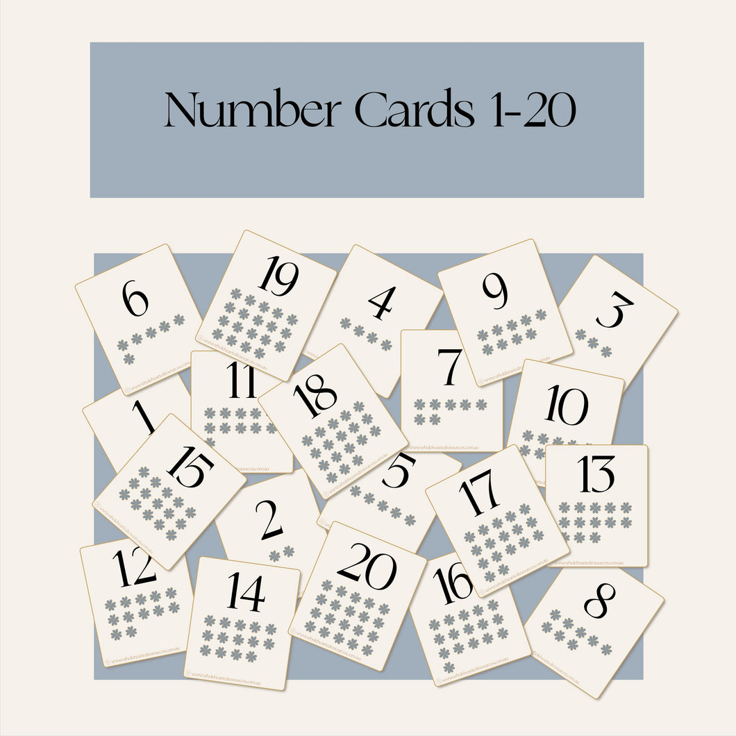 WH Number Cards 1-20