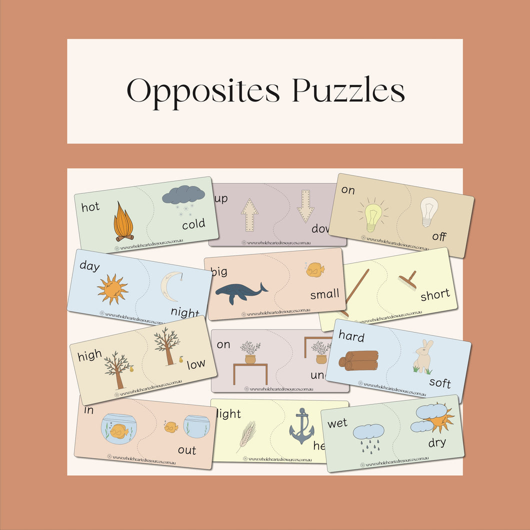 Opposites Puzzles