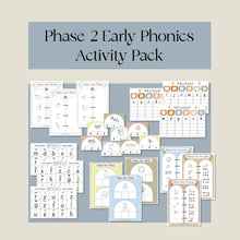 Load image into Gallery viewer, Phase 2 Early Phonics Activity Pack
