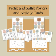 Load image into Gallery viewer, Prefix and Suffix Posters and Activity Cards
