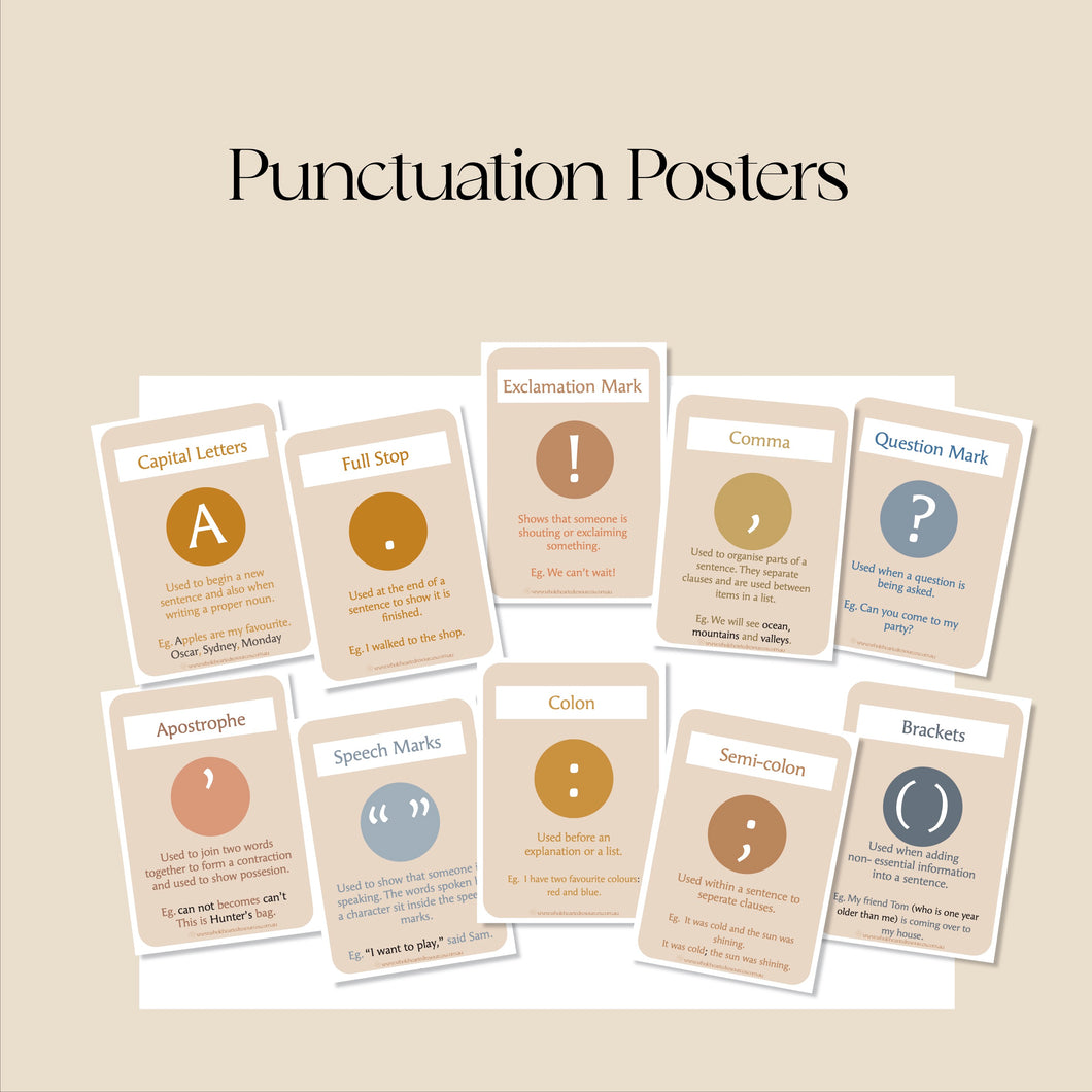 Punctuation Posters