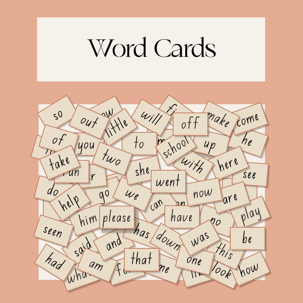 Sight Word Flashcards