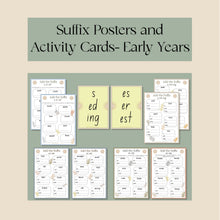 Load image into Gallery viewer, Suffix Posters and Activity Cards- Early Years
