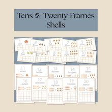 Load image into Gallery viewer, Tens and Twenty Frames-Shells
