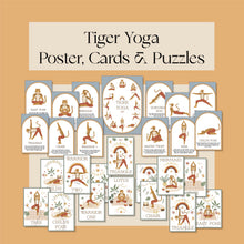 Load image into Gallery viewer, Tiger Yoga- Poster, Cards and Puzzles
