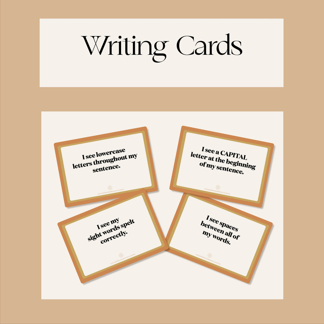 Early Years Writing Checklist Cards