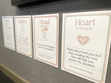 Load image into Gallery viewer, Here, Hidden, Head, Heart Reading Comprehension Posters
