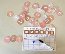 Load image into Gallery viewer, Roll a CVC word Activity Card
